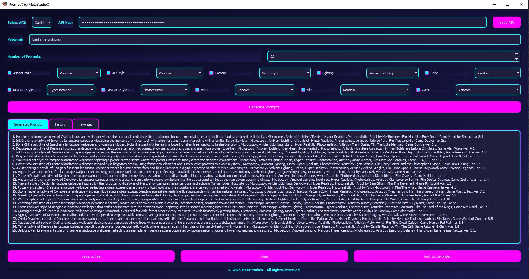 Screenshot PromptX V.1.0